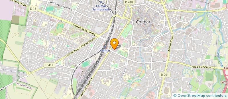 localisation de l'entreprise SCI STEPH AU POINCARE DE GAMBETTA  COLMAR