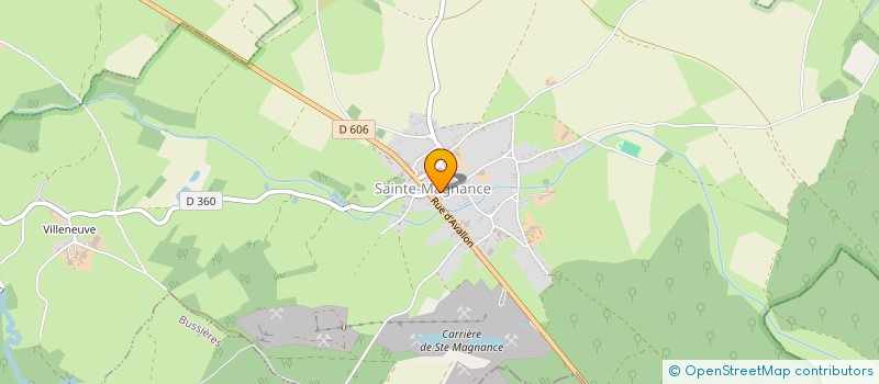 localisation de l'entreprise SCI STEPHALEX  AVALLON