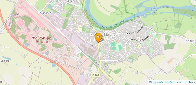 localisation de l'entreprise SCI STEPHAMIN  MONTREUIL-JUIGNE