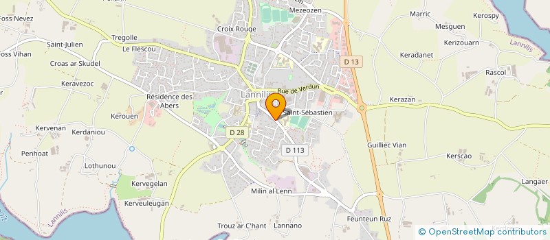 localisation de l'entreprise SCI STEPHAN PHILIPPE  LANNILIS