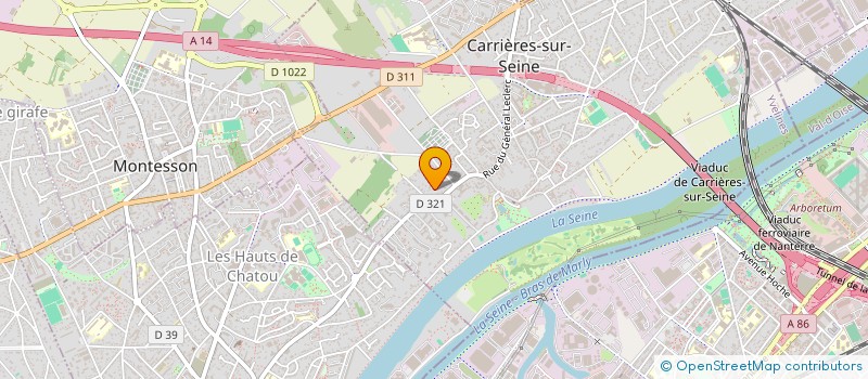 localisation de l'entreprise SCI STEPHANE  CARRIERES-SUR-SEINE