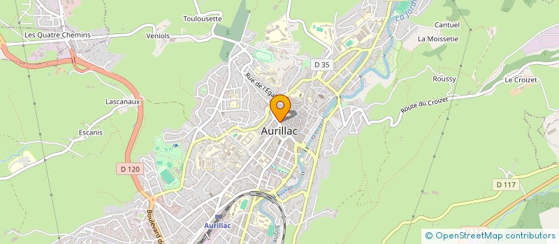 localisation de l'entreprise SCI STEPHANE à AURILLAC