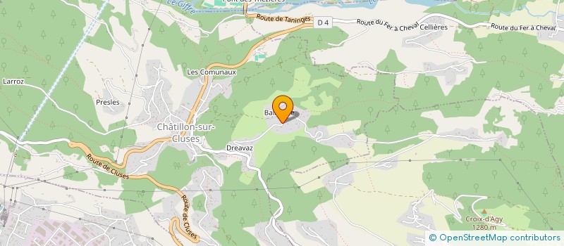 localisation de l'entreprise SCI STEPHANE THENON  CHATILLON-SUR-CLUSES