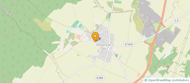 localisation de l'entreprise SCI STEPHANIE ET FREDERIC RODRIGUEZ  SAVIGNY-LE-SEC