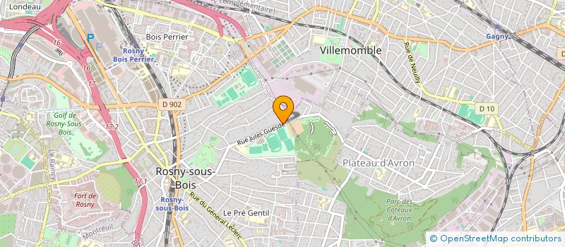localisation de l'entreprise SCI STEPHANTOINE à ROSNY-SOUS-BOIS