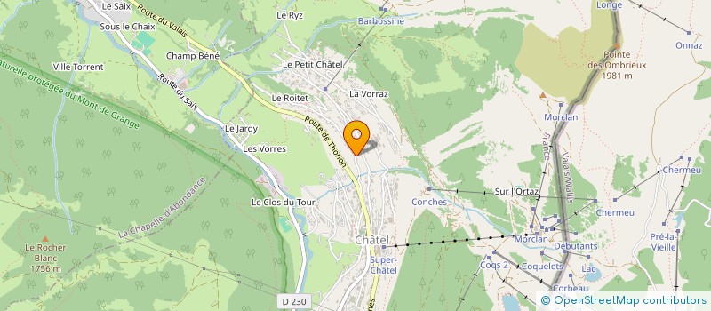 localisation de l'entreprise SCI STEPHAUD à CHATEL