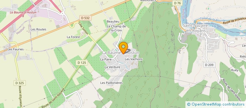 localisation de l'entreprise SCI STEPHI  LA BAUME-D'HOSTUN