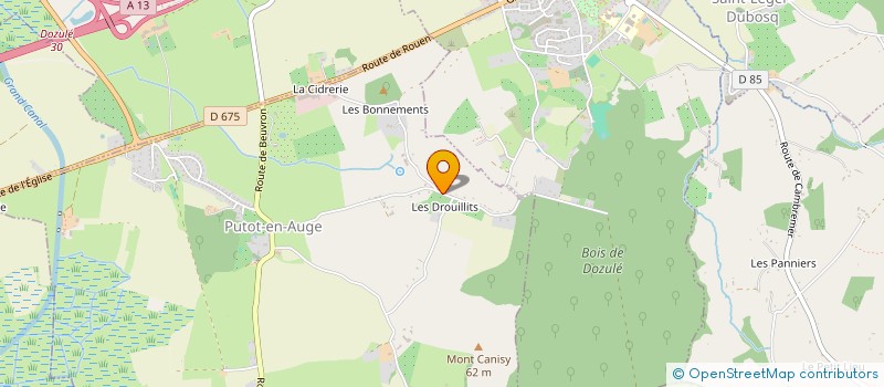 localisation de l'entreprise SCI STEPHLIE  PUTOT-EN-AUGE