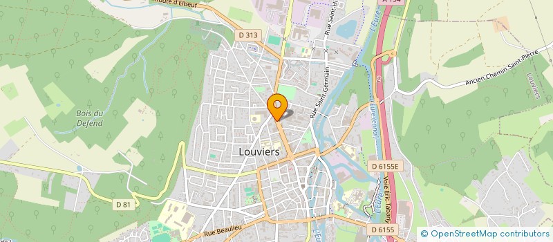 localisation de l'entreprise SCI STEPHMAT à LOUVIERS