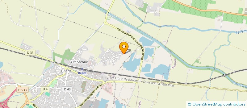 localisation de l'entreprise SCI STEPI  BRAM