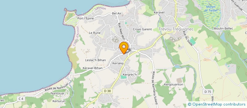 localisation de l'entreprise SCI STEPOL  TRELEVERN