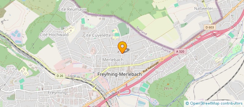 localisation de l'entreprise SCI STERACO  FREYMING-MERLEBACH