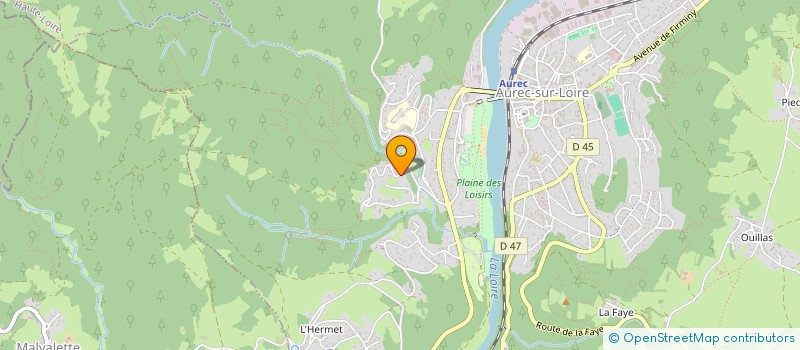 localisation de l'entreprise SCI STERAPH  AUREC-SUR-LOIRE
