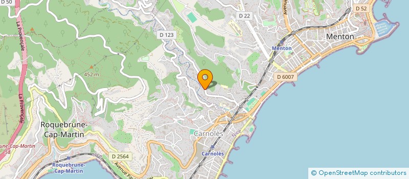 localisation de l'entreprise SCI STERDACA à MENTON