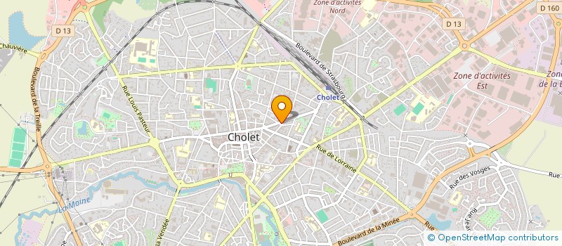 localisation de l'entreprise SCI STERE GAMBETTA à CHOLET