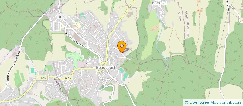localisation de l'entreprise SCI STERENELLA à BEAUCOURT