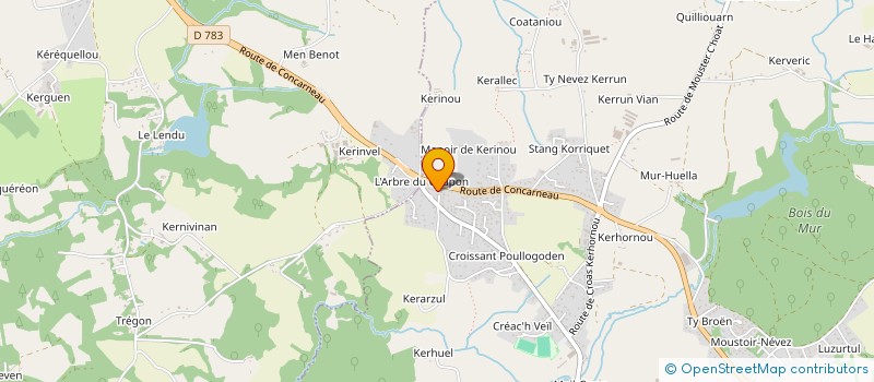 localisation de l'entreprise SCI STERENN  SAINT-EVARZEC