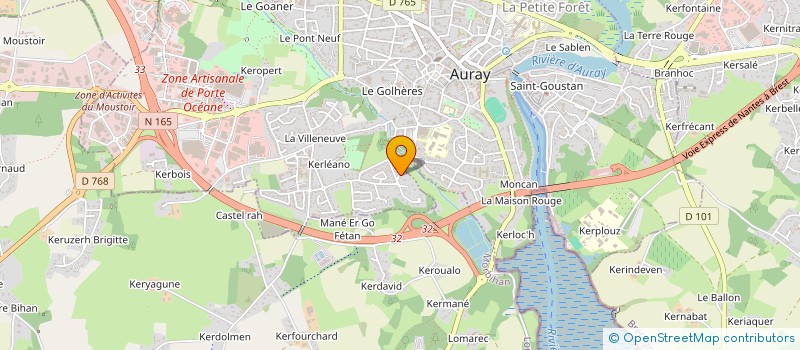 localisation de l'entreprise SCI STERGANN à AURAY
