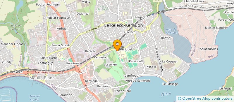localisation de l'entreprise SCI STERGANN  LE RELECQ-KERHUON