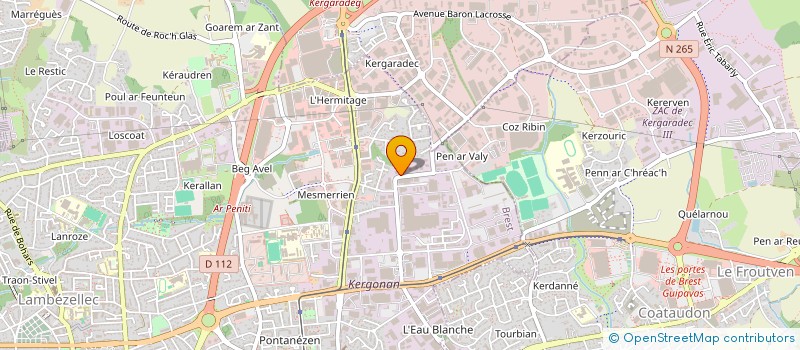 localisation de l'entreprise SCI STERIK  BREST