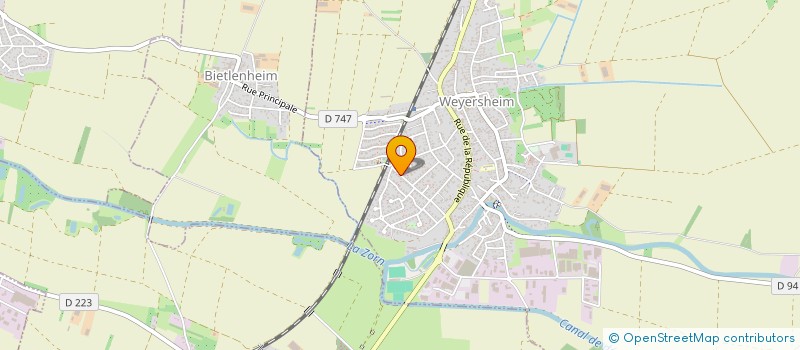 localisation de l'entreprise SCI STERNENFELS  WEYERSHEIM