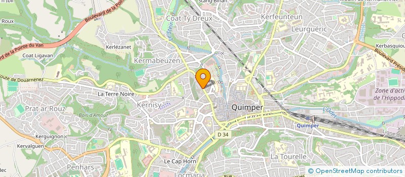 localisation de l'entreprise SCI STERON  QUIMPER