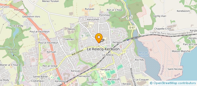 localisation de l'entreprise SCI STERS  LE RELECQ-KERHUON