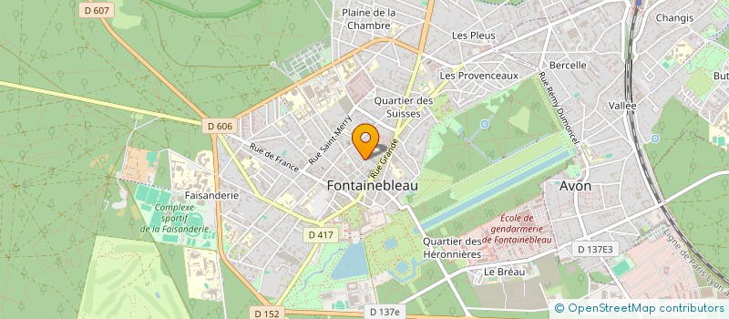 localisation de l'entreprise SCI STESA  FONTAINEBLEAU