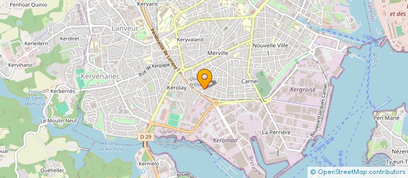 localisation de l'entreprise SCI STESA  LORIENT