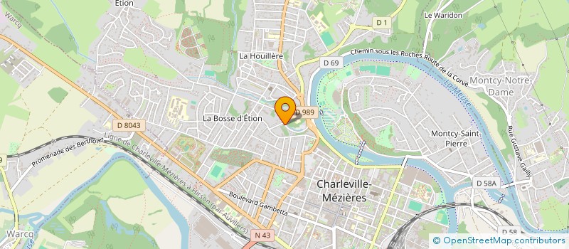 localisation de l'entreprise SCI STETHOS  CHARLEVILLE-MEZIERES