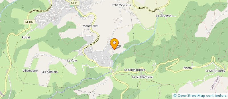 localisation de l'entreprise SCI STEVAL  SAINT-HEAND