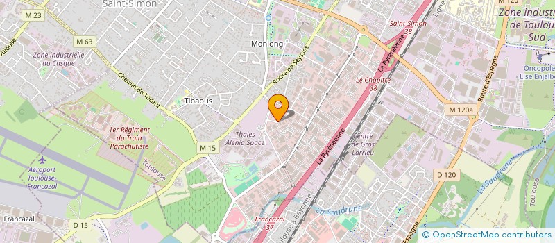 localisation de l'entreprise SCI STEVAL à TOULOUSE