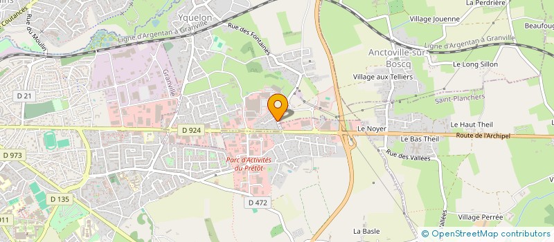 localisation de l'entreprise SCI STEVAL  YQUELON