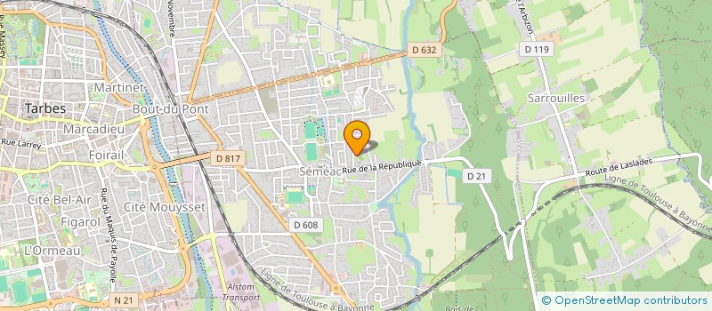 localisation de l'entreprise SCI STEVAN  SEMEAC