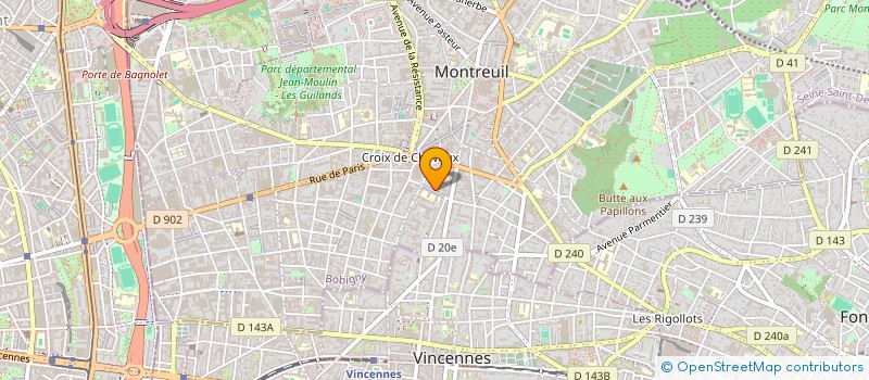 localisation de l'entreprise SCI STEVANO à MONTREUIL