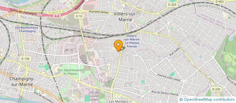 localisation de l'entreprise SCI STEVE  VILLIERS-SUR-MARNE