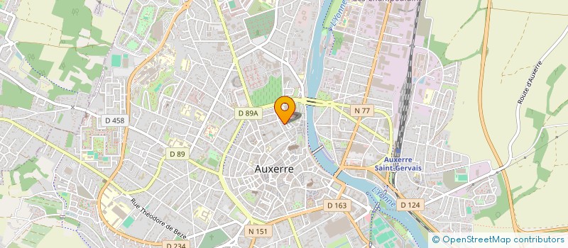 localisation de l'entreprise SCI STEVEN à AUXERRE
