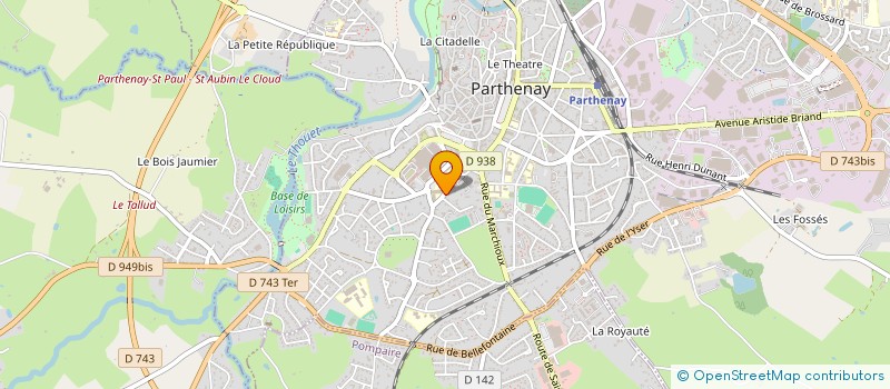 localisation de l'entreprise SCI STEVEN  PARTHENAY