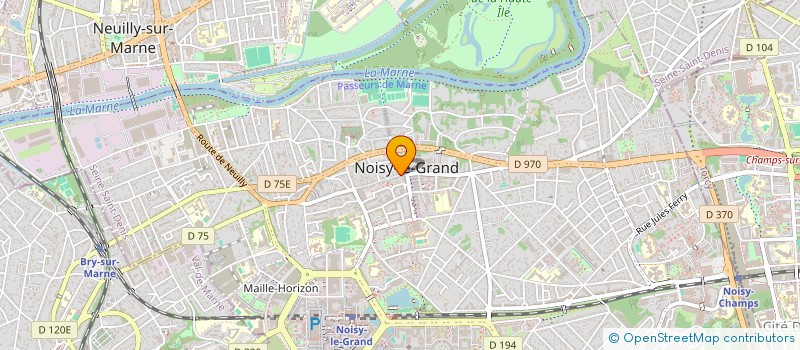 localisation de l'entreprise SCI STEVEN à NOISY-LE-GRAND