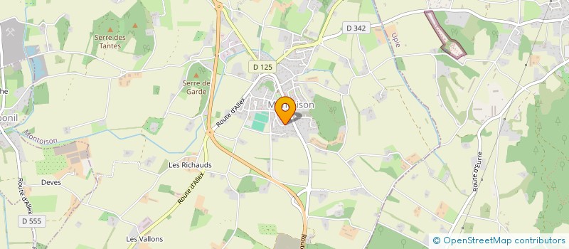 localisation de l'entreprise SCI STEVY  MONTOISON