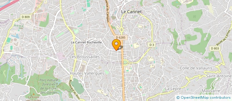 localisation de l'entreprise SCI STEYMERY à LE CANNET
