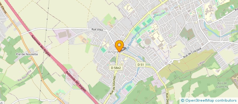 localisation de l'entreprise SCI STG à ANGRES