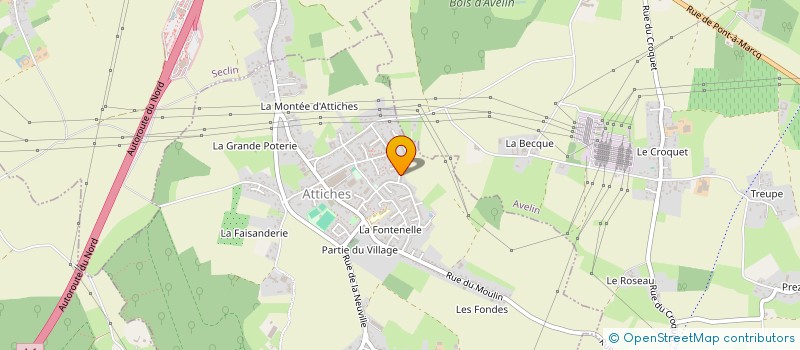 localisation de l'entreprise SCI STGT GREEN FACTORY AVELIN  ATTICHES