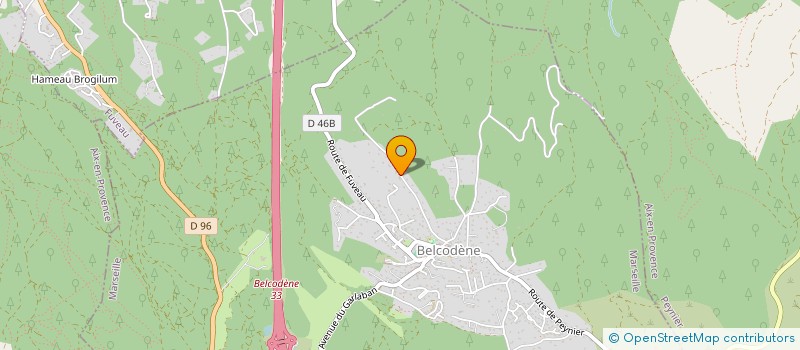 localisation de l'entreprise SCI STHELIE  BELCODENE