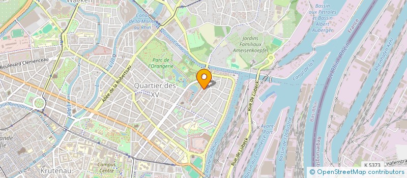 localisation de l'entreprise SCI STHENDAL à STRASBOURG