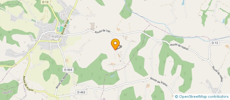 localisation de l'entreprise SCI STHILETS  HABAS