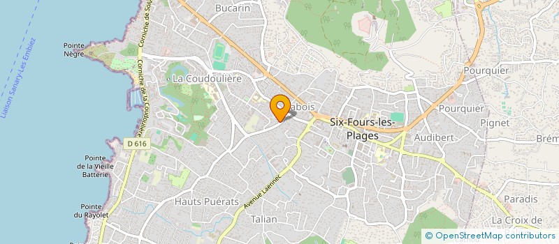 localisation de l'entreprise SCI STILO à SIX-FOURS-LES-PLAGES