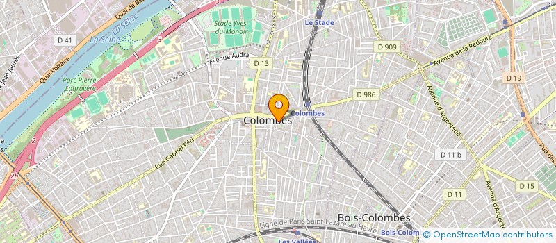 localisation de l'entreprise SCI STINI à COLOMBES