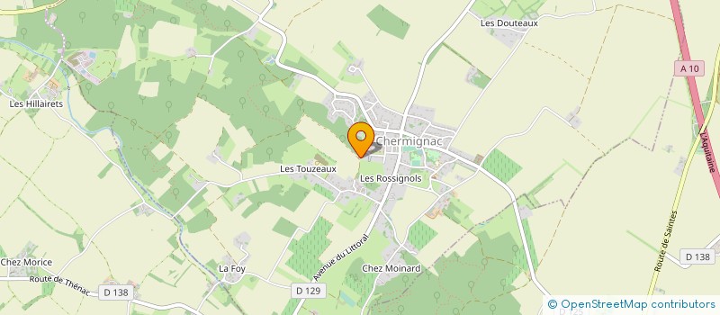 localisation de l'entreprise SCI STJALILAS  CHERMIGNAC