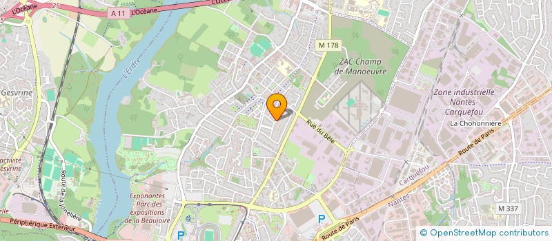 localisation de l'entreprise SCI STJO  NANTES